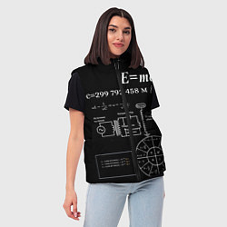 Женский жилет Электродинамика, цвет: 3D-черный — фото 2