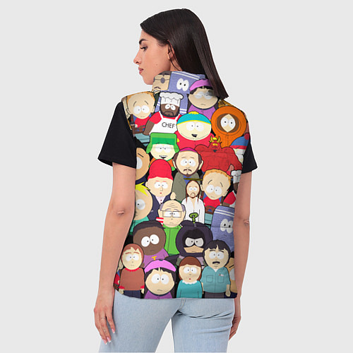 Женский жилет South Park персонажи / 3D-Красный – фото 4