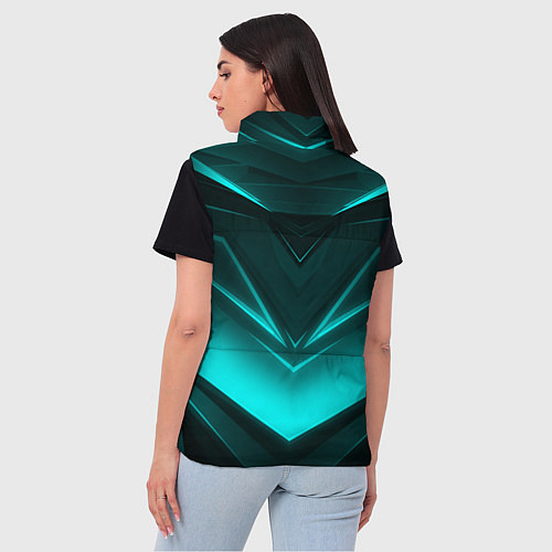 Женский жилет NEON GEOMETRY STRIPES / 3D-Черный – фото 4