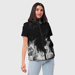 Женский жилет БЕЛЫЙ ОГОНЬ, цвет: 3D-черный — фото 2