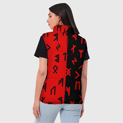 Женский жилет РУНЫ / 3D-Черный – фото 4