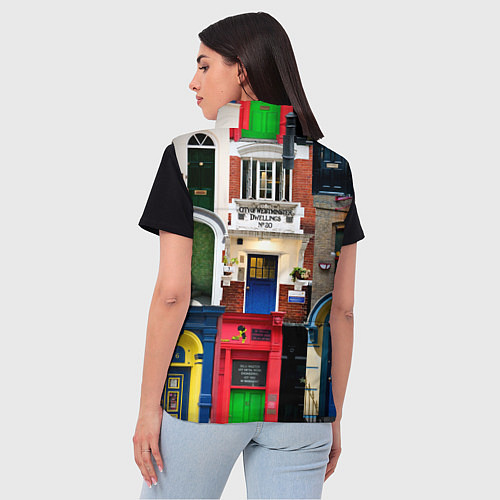 Женский жилет London doors цифровой коллаж / 3D-Светло-серый – фото 4