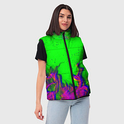 Женский жилет ОГОНЬ ГЛИТЧ, цвет: 3D-светло-серый — фото 2