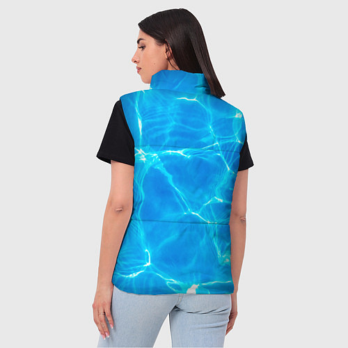 Женский жилет Вода / 3D-Черный – фото 4