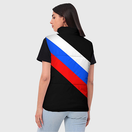 Женский жилет РОССИЯ / 3D-Красный – фото 4