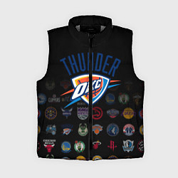 Женский жилет Oklahoma City Thunder 2, цвет: 3D-светло-серый