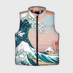 Женский жилет Большая волна в канагаве