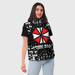 Женский жилет Umbrella Corporation, цвет: 3D-черный — фото 2
