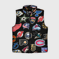 Женский жилет NBA PATTERN, цвет: 3D-черный