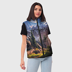 Женский жилет Horizon Zero Dawn, цвет: 3D-черный — фото 2