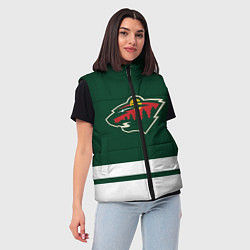 Женский жилет Миннесота Уайлд, цвет: 3D-черный — фото 2