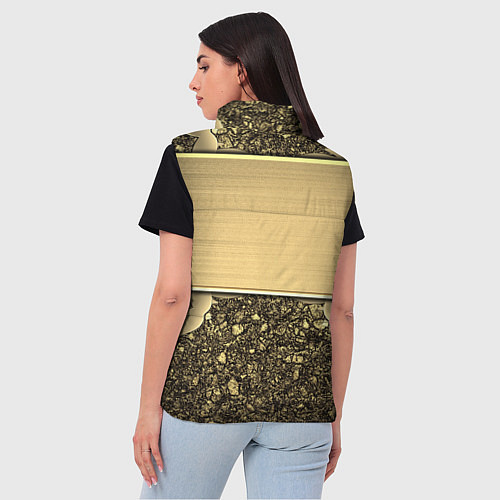 Женский жилет MERCEDES GOLD / 3D-Черный – фото 4