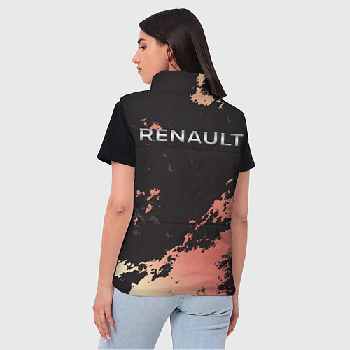 Женский жилет Renault спина / 3D-Красный – фото 4