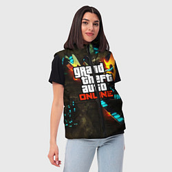 Женский жилет GTA:Online, цвет: 3D-красный — фото 2