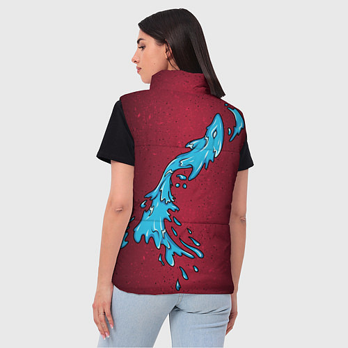 Женский жилет Дух воды / 3D-Красный – фото 4