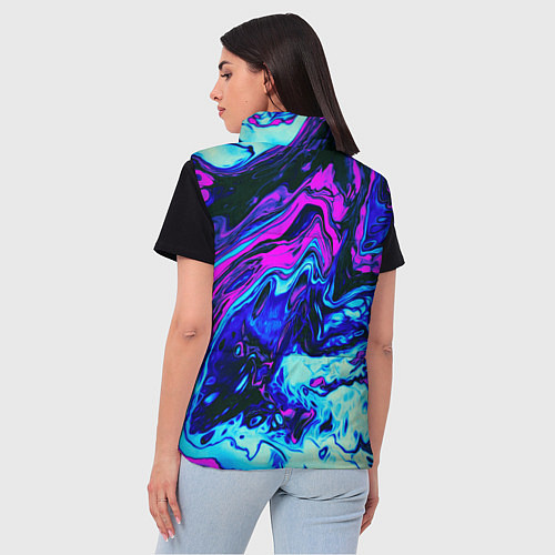 Женский жилет DIGITAL ABSTRACT / 3D-Светло-серый – фото 4