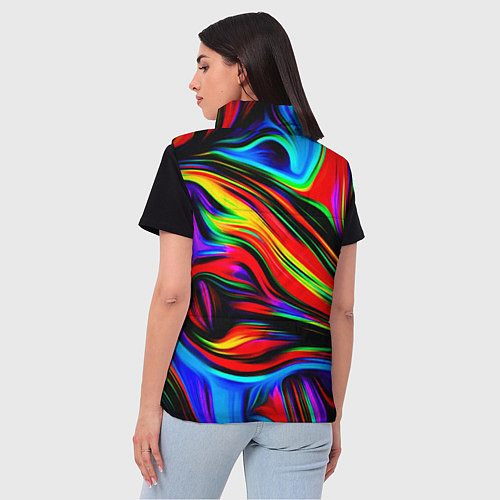 Женский жилет ABSTRACT / 3D-Черный – фото 4