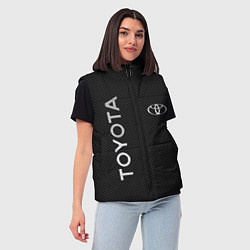 Женский жилет Toyota CARBON, цвет: 3D-черный — фото 2