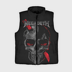 Женский жилет Megadeth, цвет: 3D-черный
