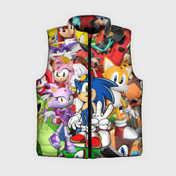Женский жилет Sonic ПЕРСОНАЖИ, цвет: 3D-черный