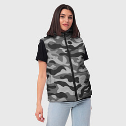 Женский жилет КАМУФЛЯЖ GRAY, цвет: 3D-красный — фото 2