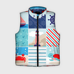 Женский жилет Моряк, цвет: 3D-красный