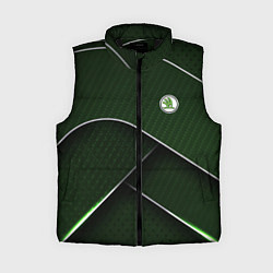 Женский жилет Шкода мини логотип