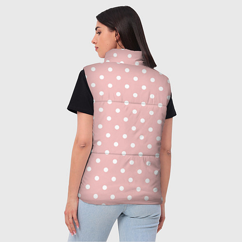 Женский жилет Мелкий горох / 3D-Светло-серый – фото 4