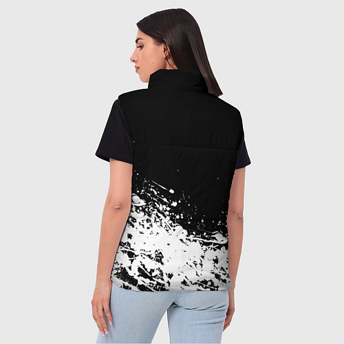 Женский жилет Черный Клевер Черный Бык 6 / 3D-Красный – фото 4