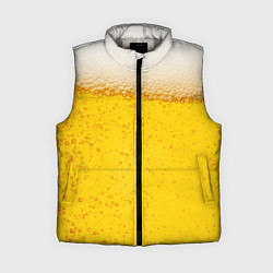 Женский жилет Пиво, цвет: 3D-светло-серый
