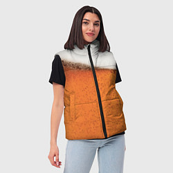 Женский жилет ПИВО!, цвет: 3D-светло-серый — фото 2