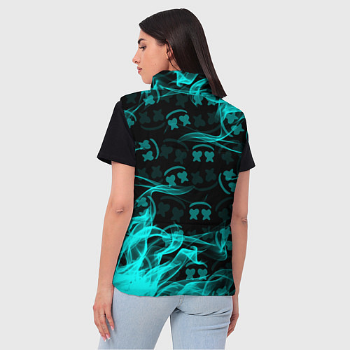 Женский жилет Fortnite Marshmello / 3D-Черный – фото 4