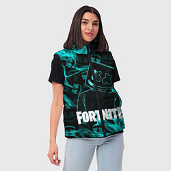 Женский жилет Fortnite Marshmello, цвет: 3D-черный — фото 2