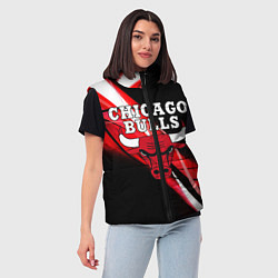 Женский жилет CHICAGO BULLS, цвет: 3D-черный — фото 2