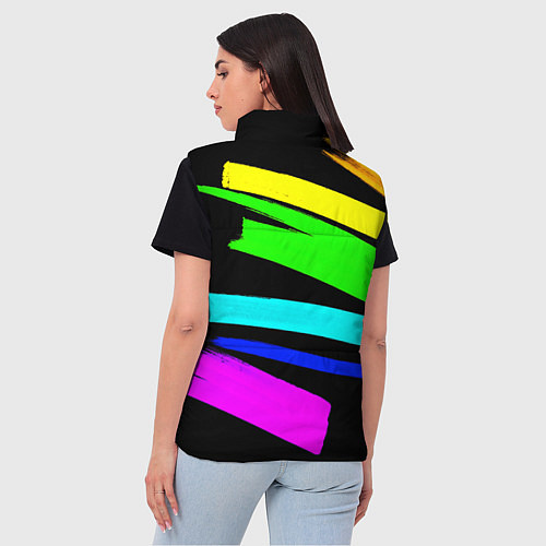 Женский жилет НЕОНОВЫЕ КРАСКИ / 3D-Светло-серый – фото 4