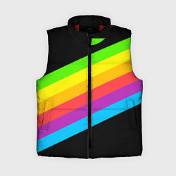 Женский жилет НЕОНОВЫЕ ЛИНИИ, цвет: 3D-красный