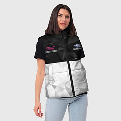 Женский жилет SUBARU WRX STI спина Z, цвет: 3D-красный — фото 2