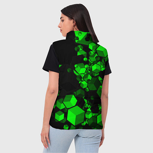 Женский жилет Minecraft / 3D-Черный – фото 4