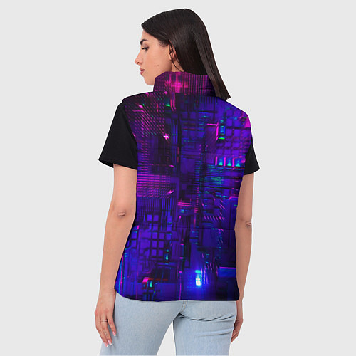 Женский жилет NEON CUBES / 3D-Красный – фото 4