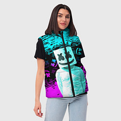 Женский жилет Fortnite Marshmello, цвет: 3D-красный — фото 2