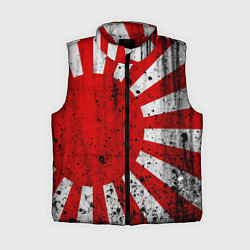 Женский жилет ЯПОНСКИЙ ФЛАГ, цвет: 3D-красный