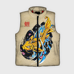Женский жилет Золотая рыба кои, цвет: 3D-красный