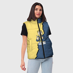 Женский жилет Fallout logo boy, цвет: 3D-черный — фото 2