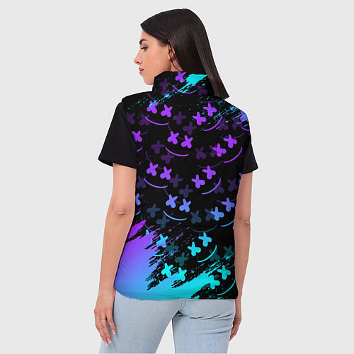 Женский жилет FORTNITE x MARSHMELLO / 3D-Черный – фото 4