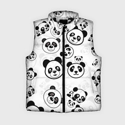 Женский жилет Панды, цвет: 3D-черный