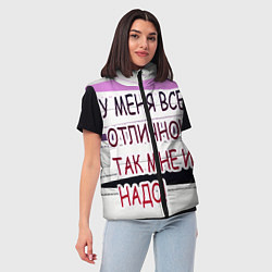 Женский жилет У мeня, цвет: 3D-черный — фото 2