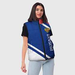 Женский жилет RUSSIA SPORT, цвет: 3D-черный — фото 2
