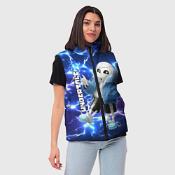 Женский жилет UNDERTALE АНДЕРТЕЙЛ, цвет: 3D-черный — фото 2