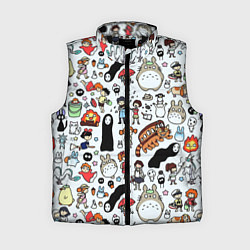 Женский жилет Тоторо, цвет: 3D-черный