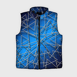 Женский жилет Треугольники, цвет: 3D-черный